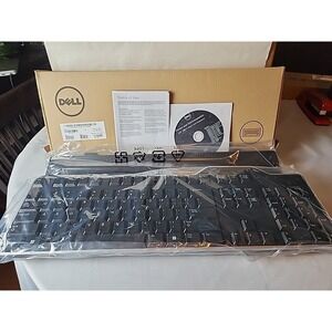 Dell KB813-BK-US Black USB Wired Keyboard with Smart Card Reader & Palmrest NOB